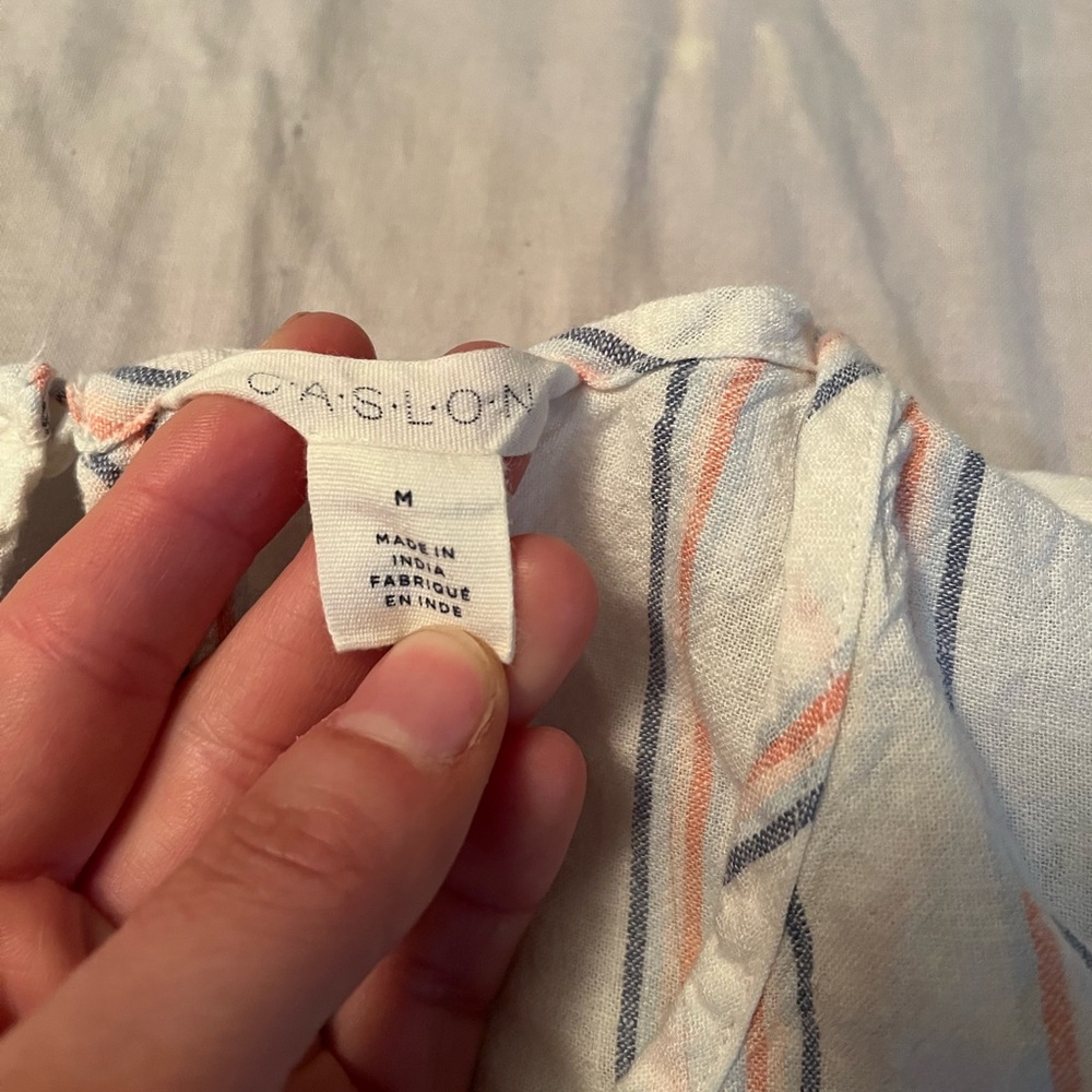 Caslon Striped Tank Top - Picture 2 of 5